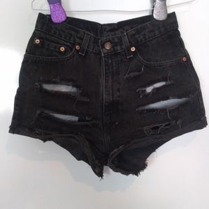 Levi Strauss & Co High Waist Jean Short